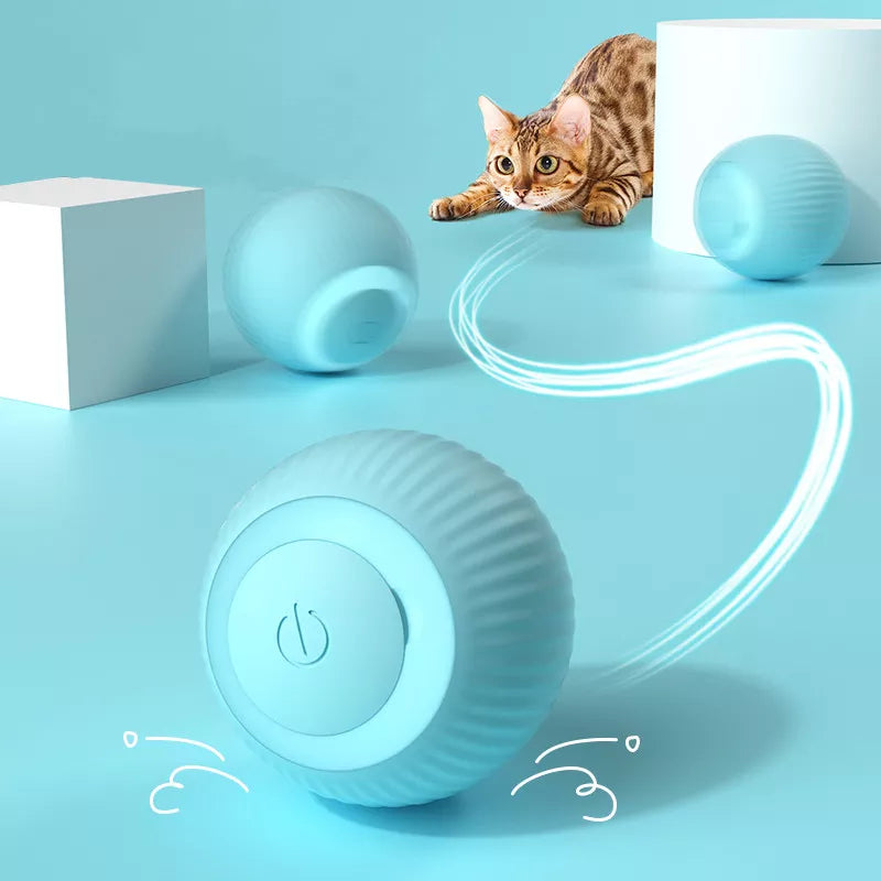 Brinquedo elétrico bola automática para gatos.